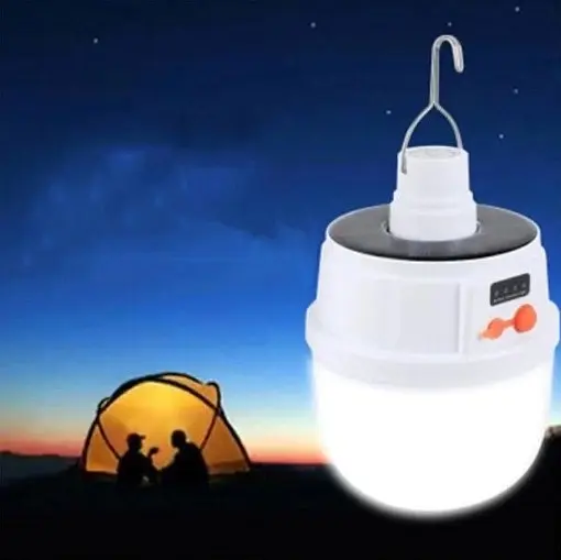 Акумуляторна кемпінгова LED-лампа з сонячною панелью Bailong BL-2022 USB захист IP65 - фото 7