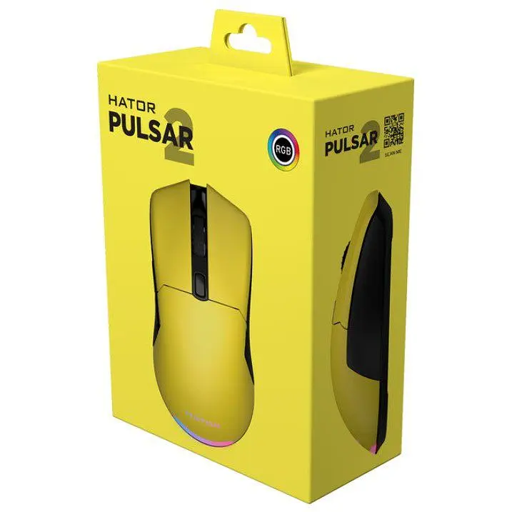 Ігрова миша Hator HTM512 Pulsar2 ESports Gaming 6200dpi 30G Yellow - фото 9