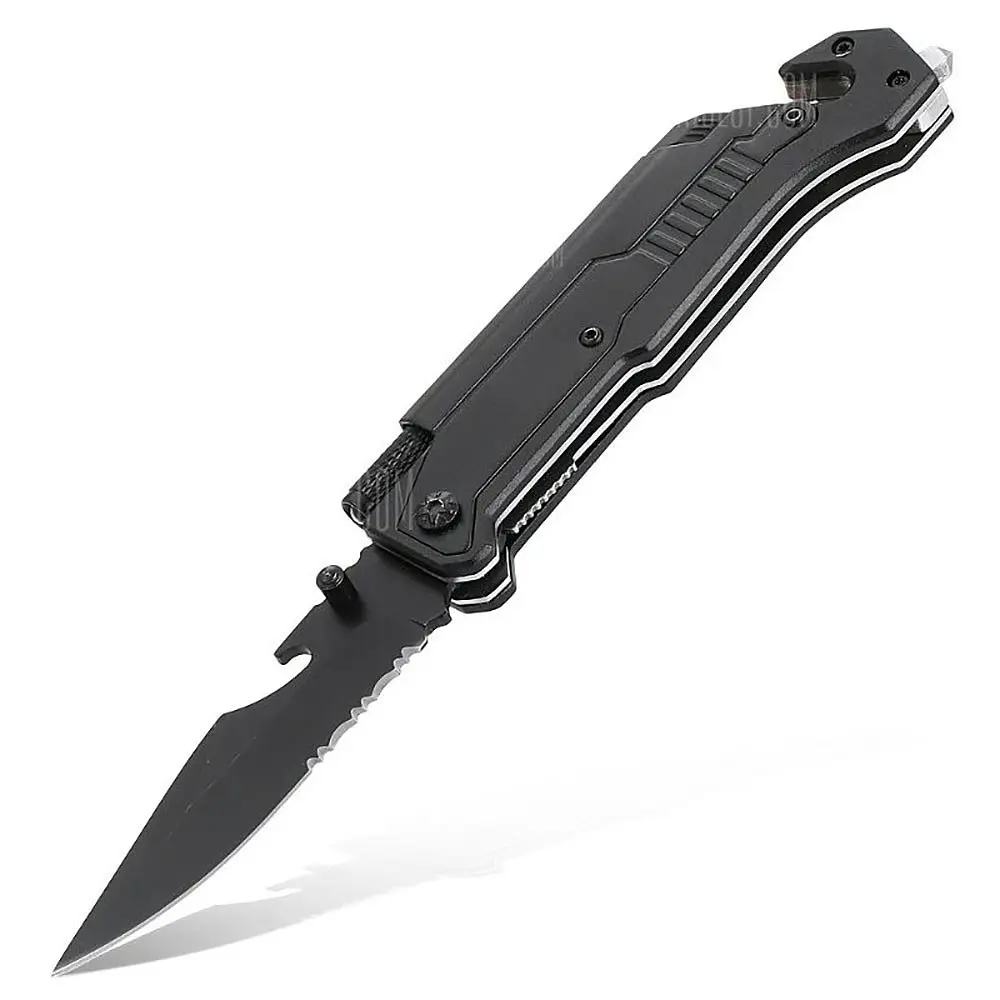 Складаний ніж мультитул XiaomiJiuxun Tools Ninety Outdoor Folding Knife 7 in 1 Black - фото 2