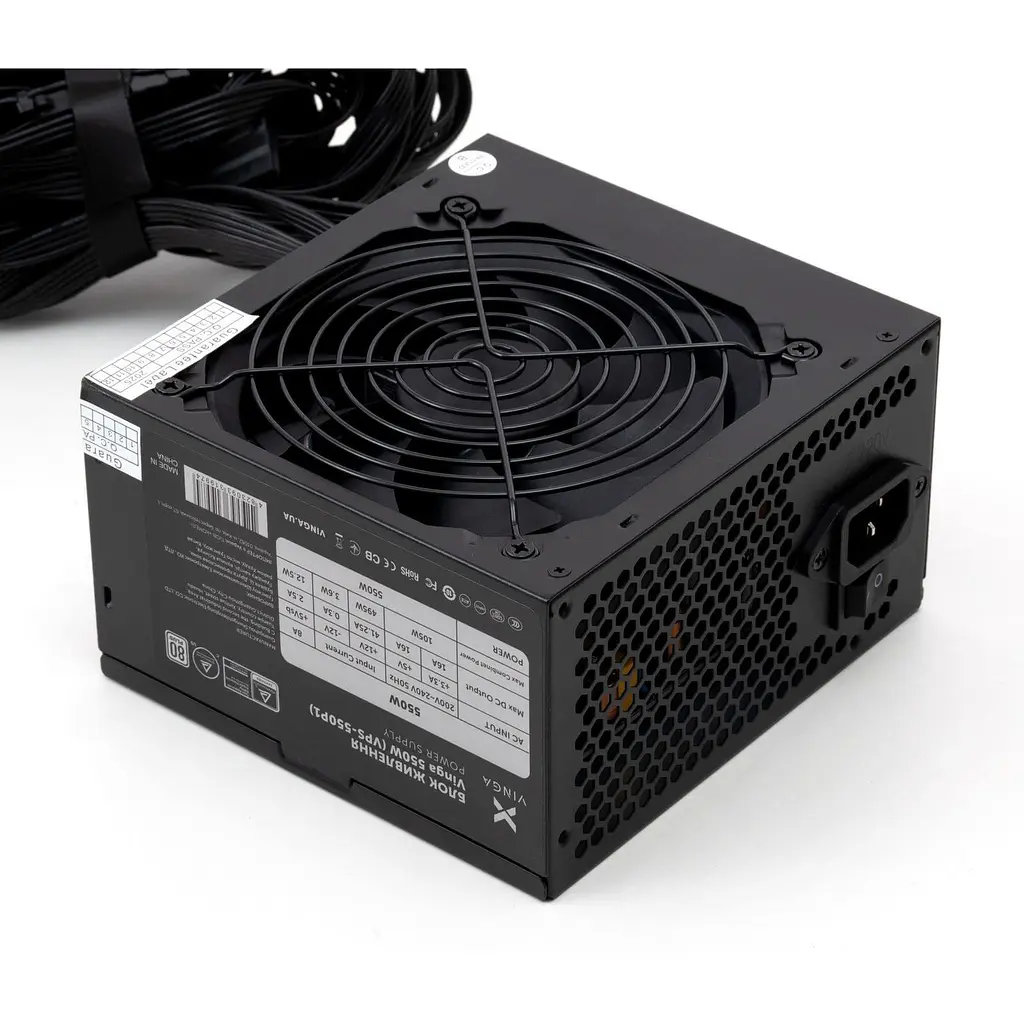 Блок живлення Vinga 550W без кабелю (VPS-550P1) - фото 3