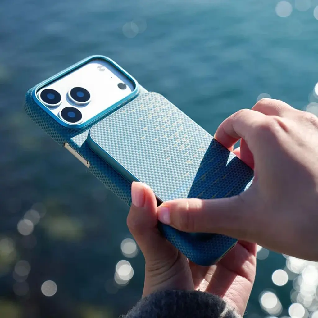 Зовнішній акумулятор Pitaka Aramid Fiber Magnetic 5000mAh 20W Lucid Blue (PBQ2507) [161465] - фото 6