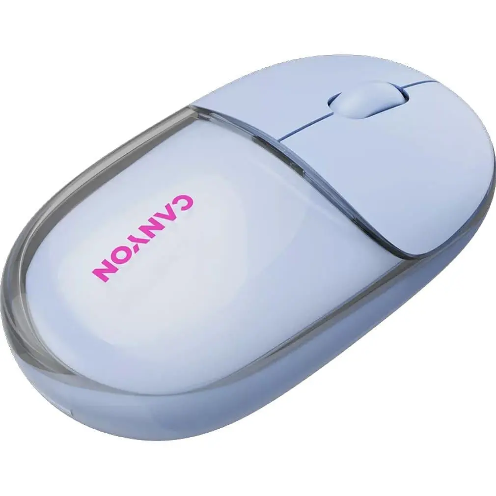 Мышь Canyon OnClick 24 BT/ Wireless Transparent/Blue (CNS-CMSW24BL) - фото 5