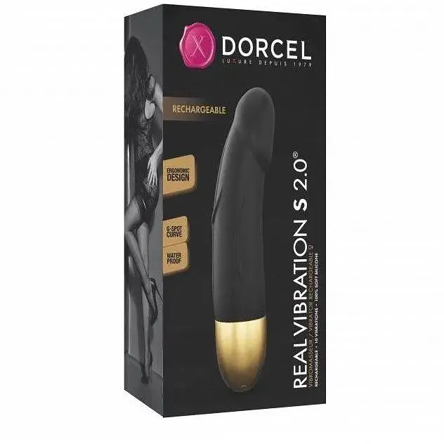 Вібратор Dorcel Real Vibration S Gold 2.0 діам 3.7 см перезаряджається для точки G - фото 4
