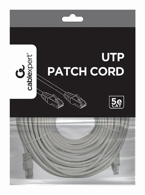 Патч-корд UTP Cablexpert літий, 50u "штекер із засувкою, 30 м, сірий (PP12-30M) - фото 3