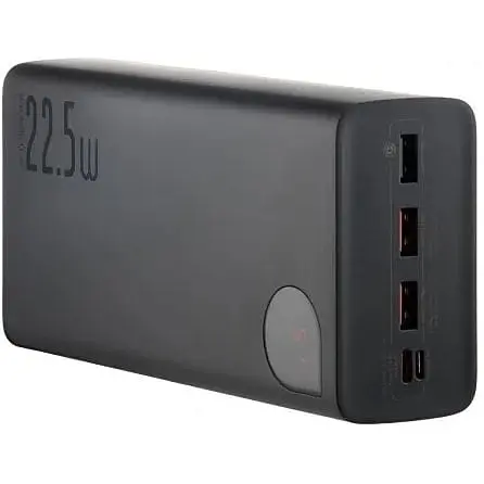 Зовнішній акумулятор Baseus Star-Lord Digital Display 30000mAh 22.5W PPXJ060101 чорний - фото 4