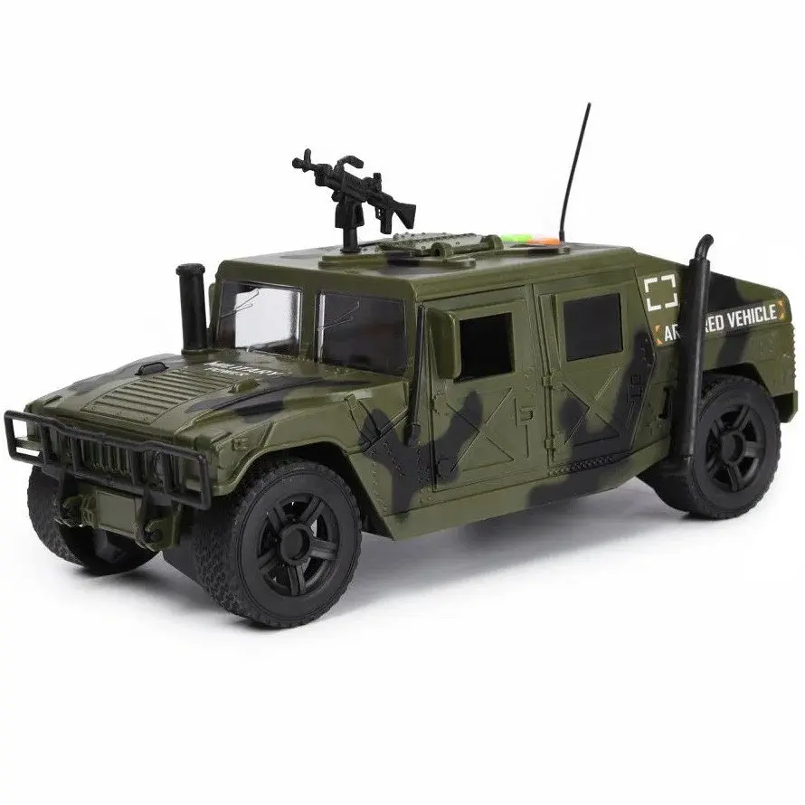 Дитяча Військова машинка Бронеавтомобіль Хаммер Hummer зі Звуком і Світом 1:16 - фото 2