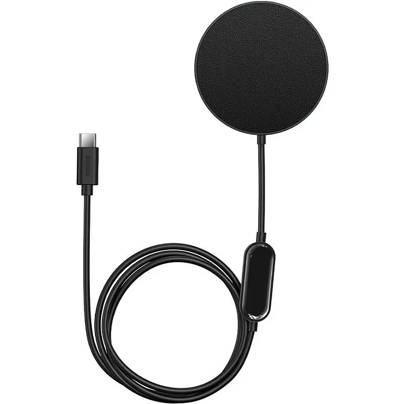 Бездротовий зарядний пристрій Baseus Simple Mini2 Magnetic Wireless Charger 15W Black - фото 2