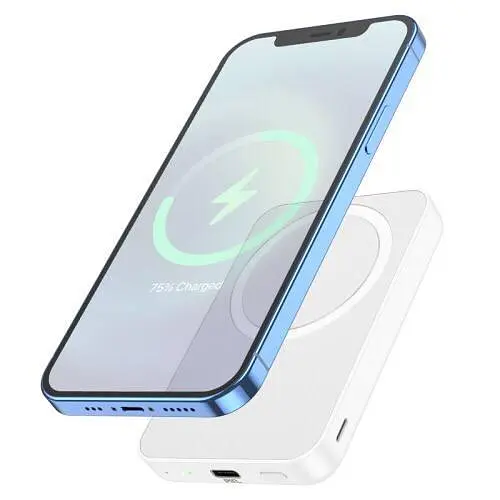 Портативный аккумулятор Hoco J109 Easy PD 20W MagSafe Fast charging 5000 mAh белый - фото 2