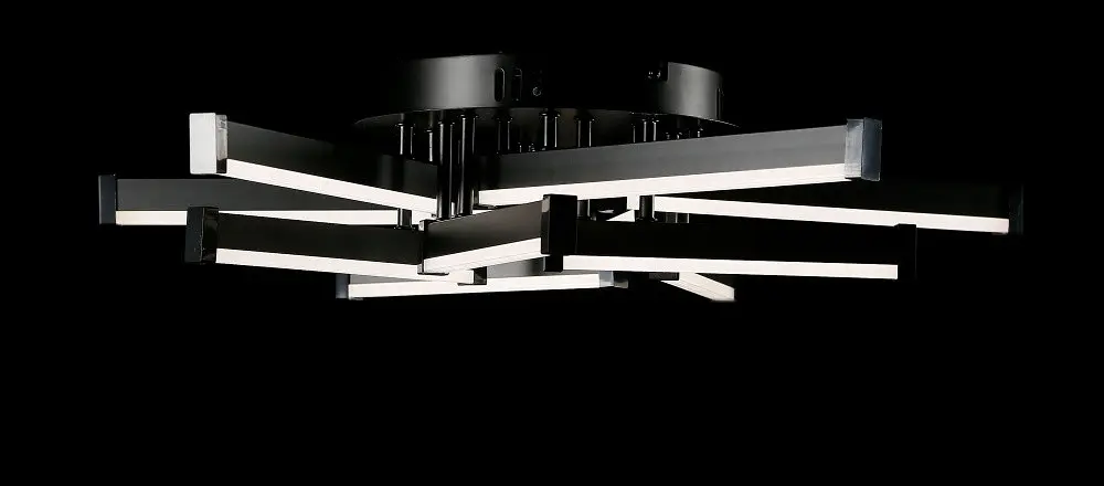 Світлодіодна люстра Splendid Ray L1645/10 LED (BK), чорний, білий, 110 Вт, від 13-20 м2 - фото 4