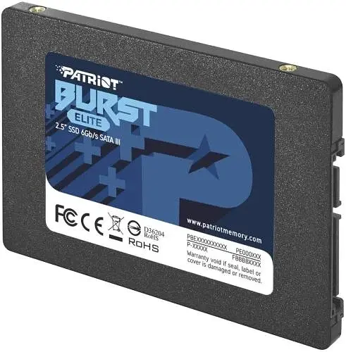 Твердотільний накопичувач SSD Patriot 1.92Tb, Burst Elite, SATA3, 2.5", 3D TLC, 450/320 МБ/с teh0019753 - фото 3