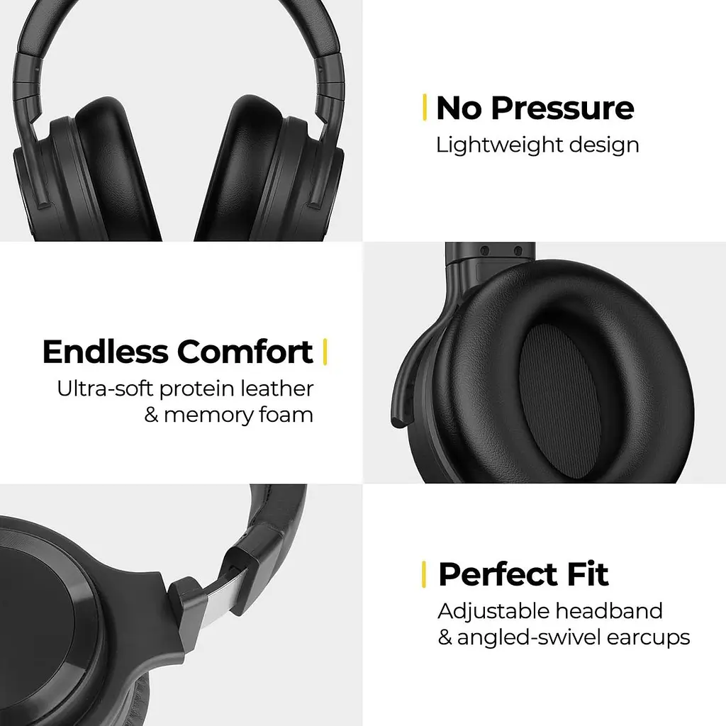 Беспроводные Bluetooth-наушники Commalta E7 с активным шумоподавлением и насыщенными басами, четкие вызовы, Bluetooth 5.0 - фото 4
