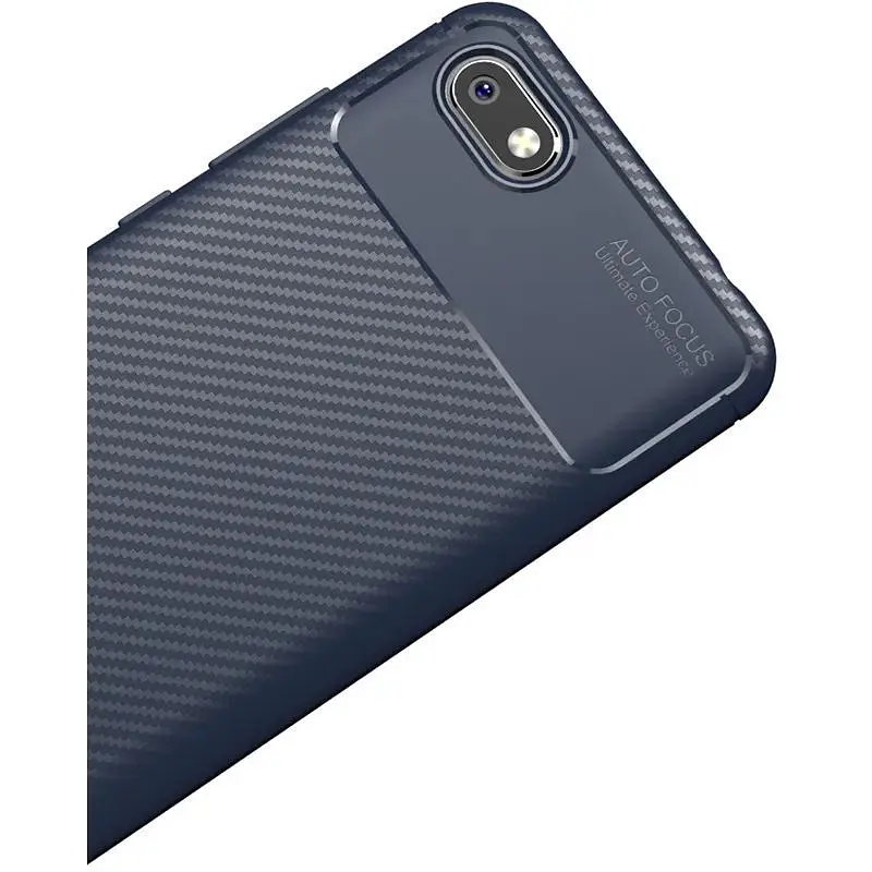 Чохол-накладка Toto TPU Carbon Fiber 1.5 mm Case Xiaomi Redmi 6A Dark Blue - фото 4