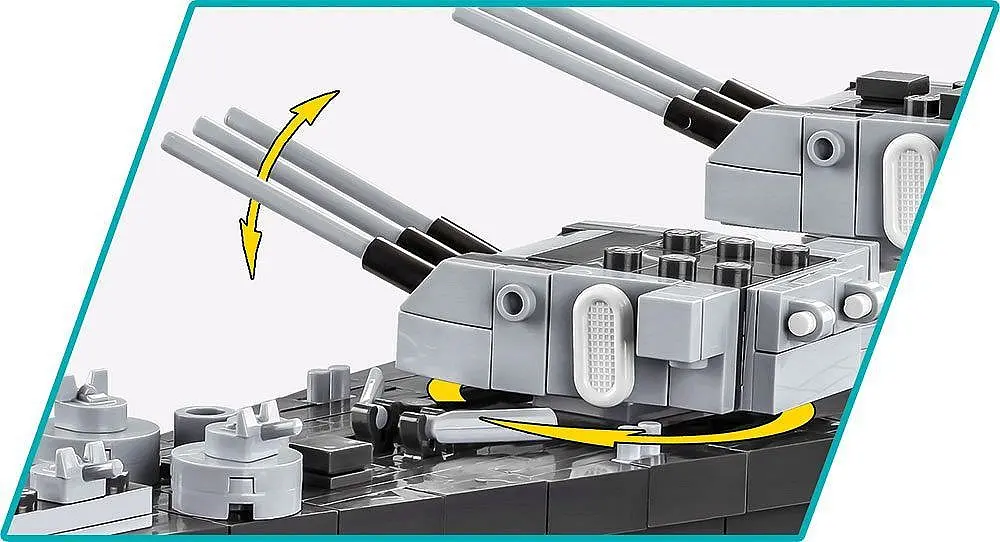 Конструктор Cobi Лінкор Міссурі BB-63 масштаб 1:300, 2665 деталей (COBI-4837) - фото 6