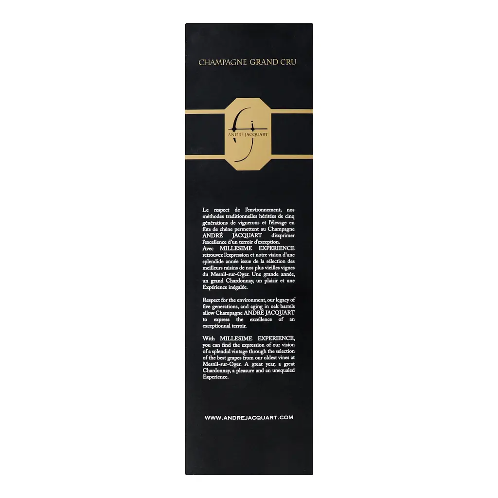 Шампанське Andre Jacquart GC Mlsm Blanc de Blancs 2013 Expérience, 0,75 л, 12,5% (636938) - фото 4