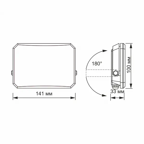 LED прожектор VIDEX F3 30W 5000K 220V Black (VLE-F3-0305B) - фото 6