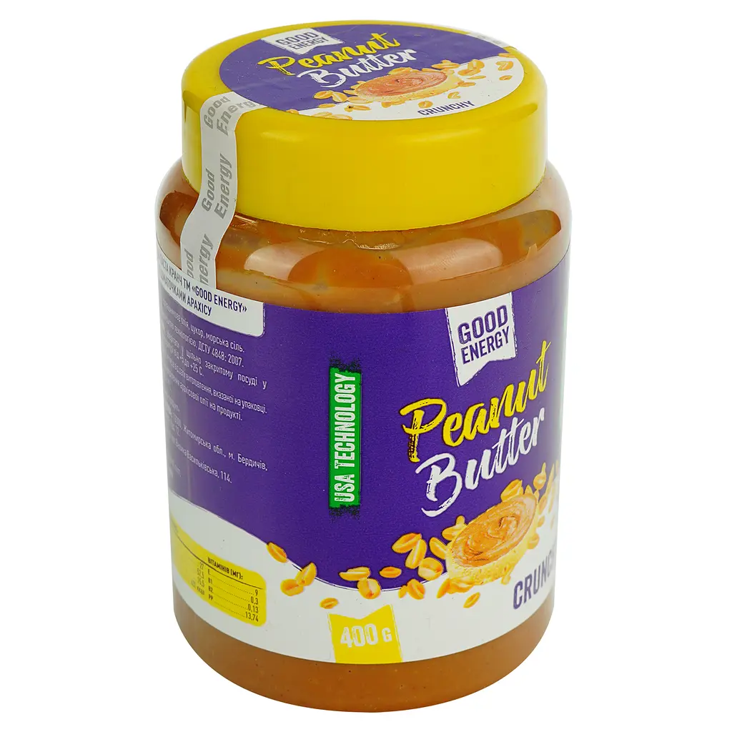 Арахісова паста Good Energy Кранч 400 г - фото 2