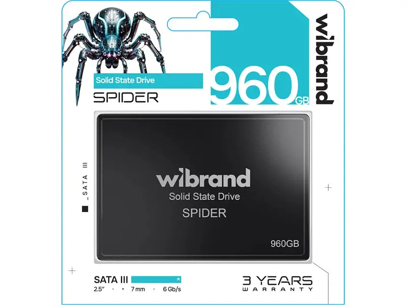 SSD-накопичувач Wibrand Spider 2.5 960 GB (WI2.5SSD/SP960GBST) - фото 2