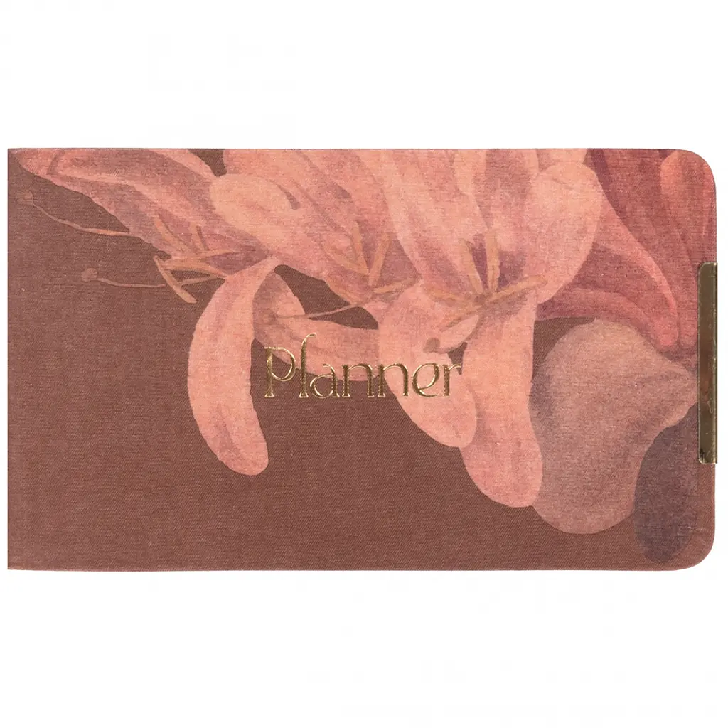 Щотижневик Leo Planner 2027 Bloom 10х17 см інтегральний 128 сторінок коричневий (252788)