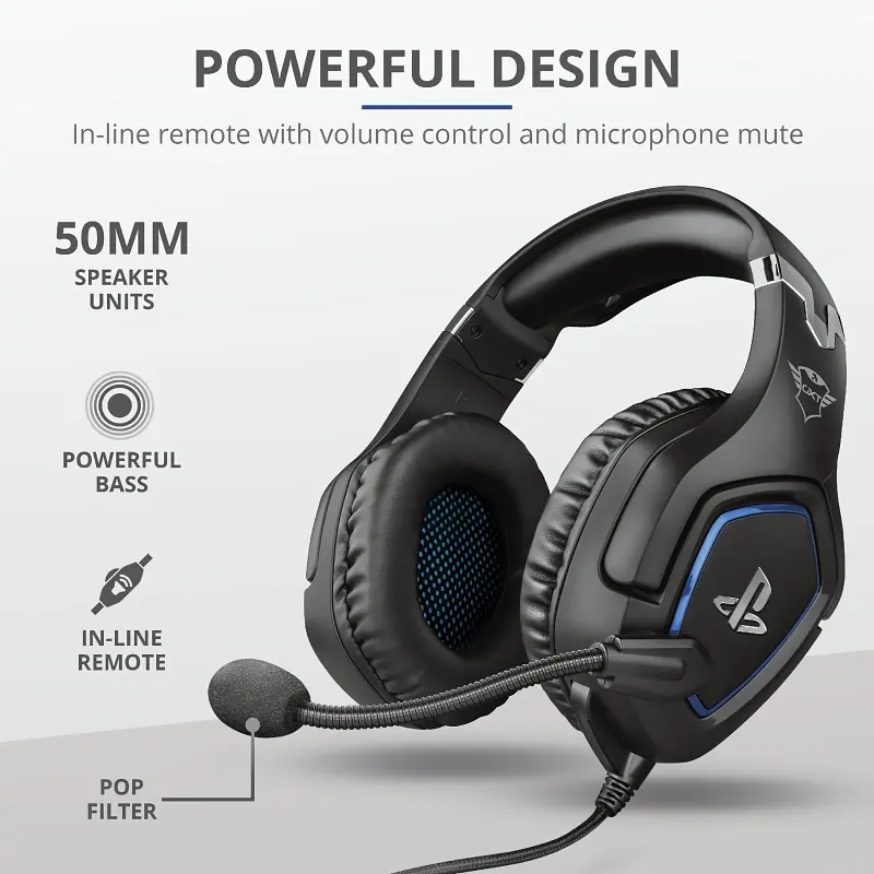 Гарнітура ігрова GXT 488 Forze-G for PS4, 3.5 мм, чорний Trust teh0013176 - фото 8