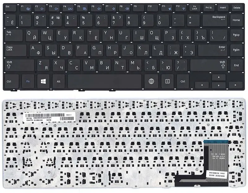Клавіатура для ноутбука Samsung (470R4E, BA59-03619C) Black, (No Frame) - фото 3