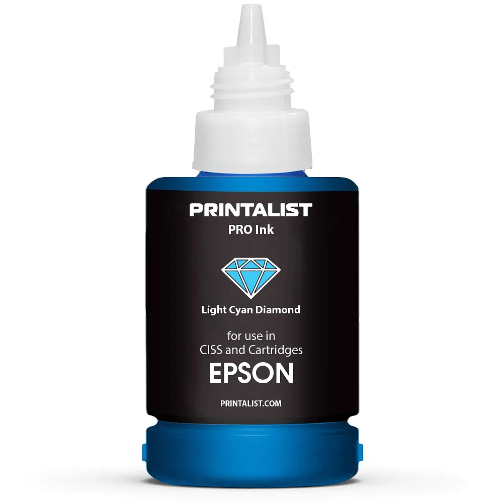 Чорнило PRINTALIST для Epson 140г Light Cyan водорозчинне (PL-INK-EPSON-LC) - фото 3
