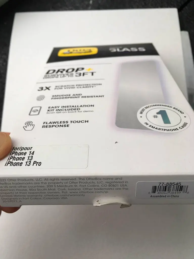 Захисне скло протиударне OtterBox Alpha Glass 77-88545 3X для iPhone 14/13/13 Pro (6.1") - фото 6