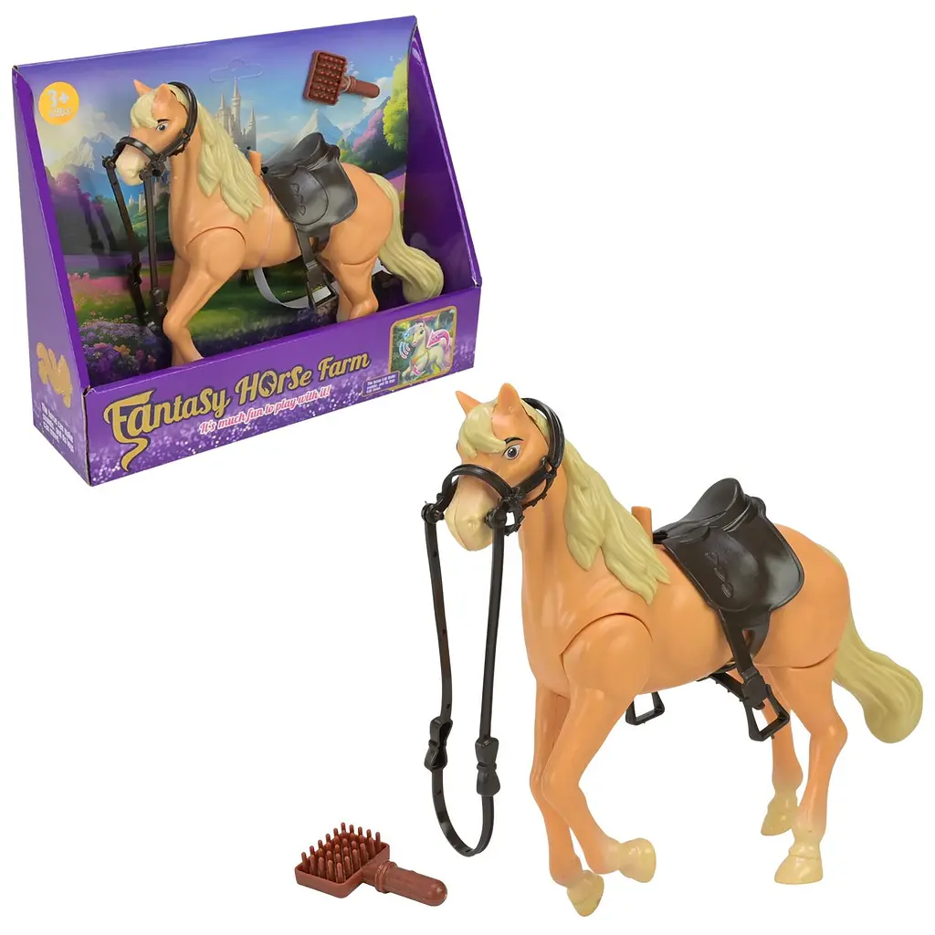 Інтерактивна фігурка коня зі звуком та рухом Fantasy Horse Farm (3212A-1)