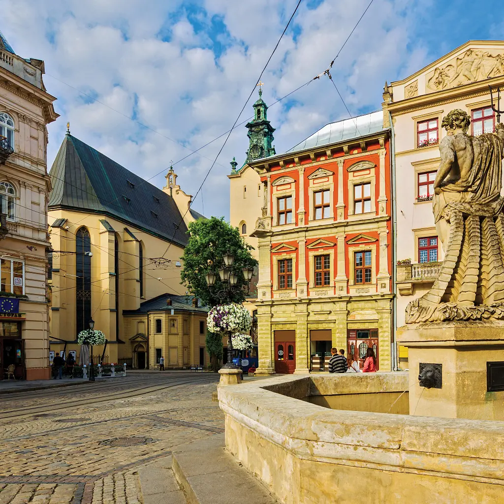 Інтер'єрна картина Львів, Площа Ринок, Lviv, інтер'єрний декор, 60×90 см (id0226) - фото 5