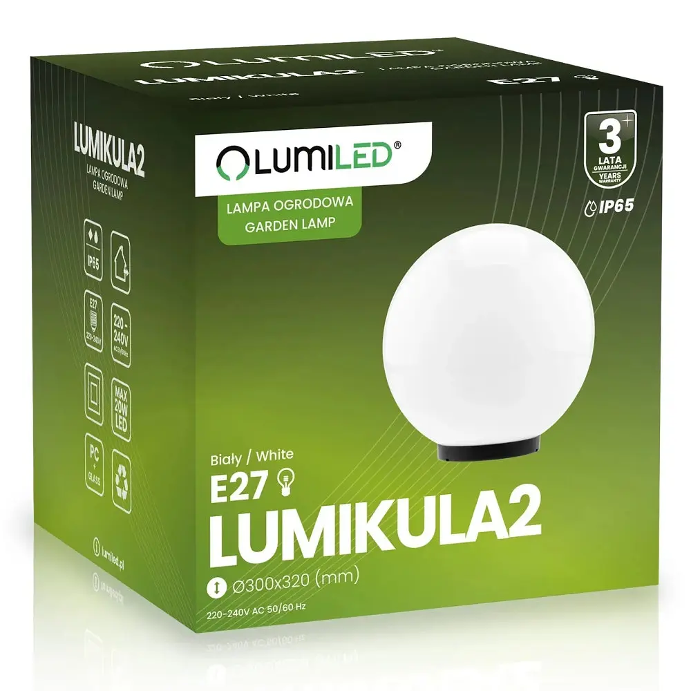Садовий світильник-куля Lumiled 30 см, від мережі, Lumikula2 - фото 4