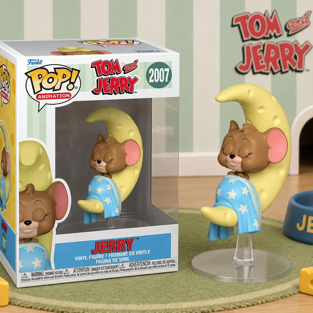 Ігрова фігурка Funko POP! серії Том і Джеррі S4 - Джеррі на сирному місяці (86281) - фото 3