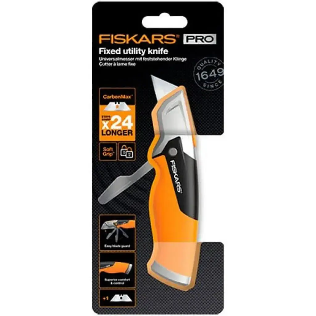 Ніж з фіксованим лезом Fiskars CarbonMax (1027222) - фото 4