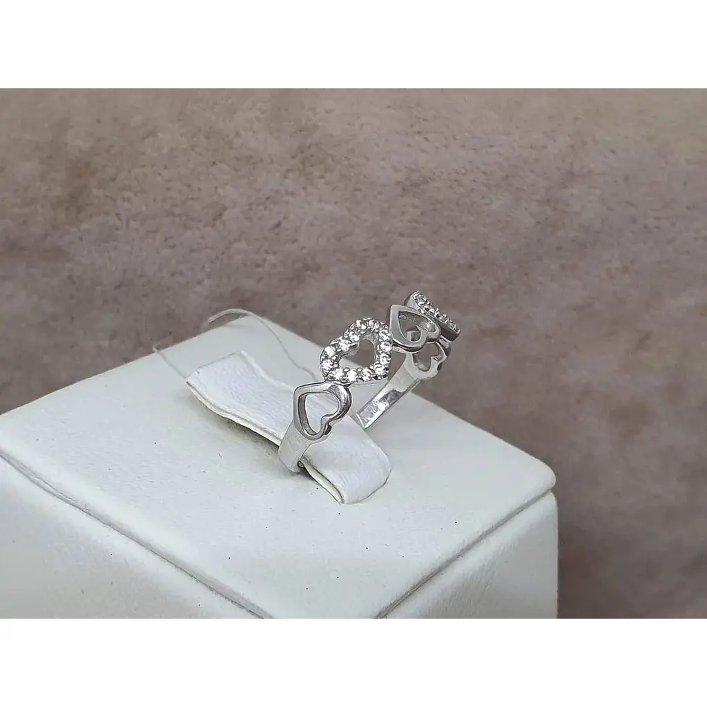 Срібне кільце Qvaliz з фіанітами. 901-01017 16 - фото 3