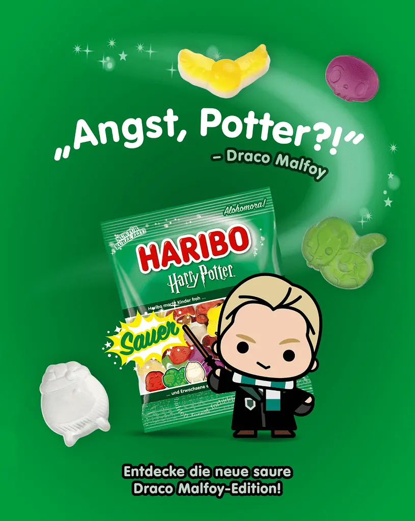 Желейні цукерки Haribo Harry Potter Draco Malfoy 160г - фото 2