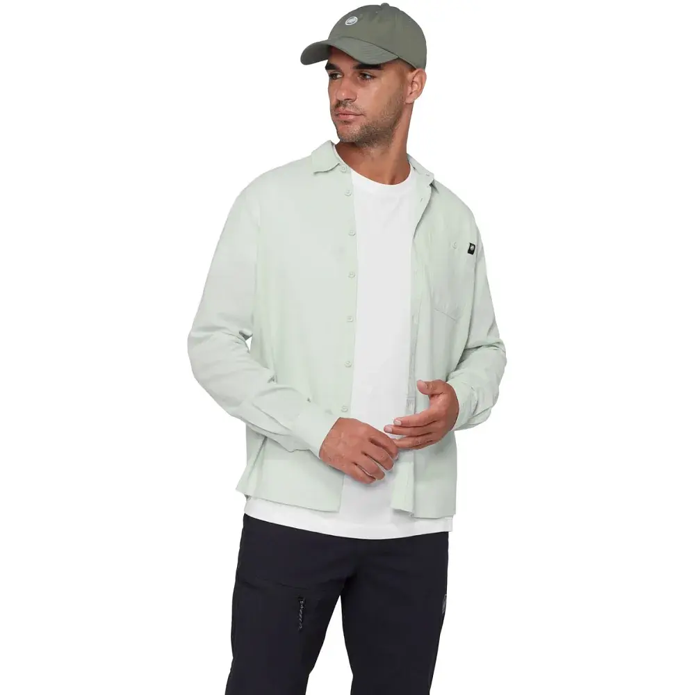 Сорочка Mammut Alvra Summer Longsleeve Shirt M XL silver sage - фото 2