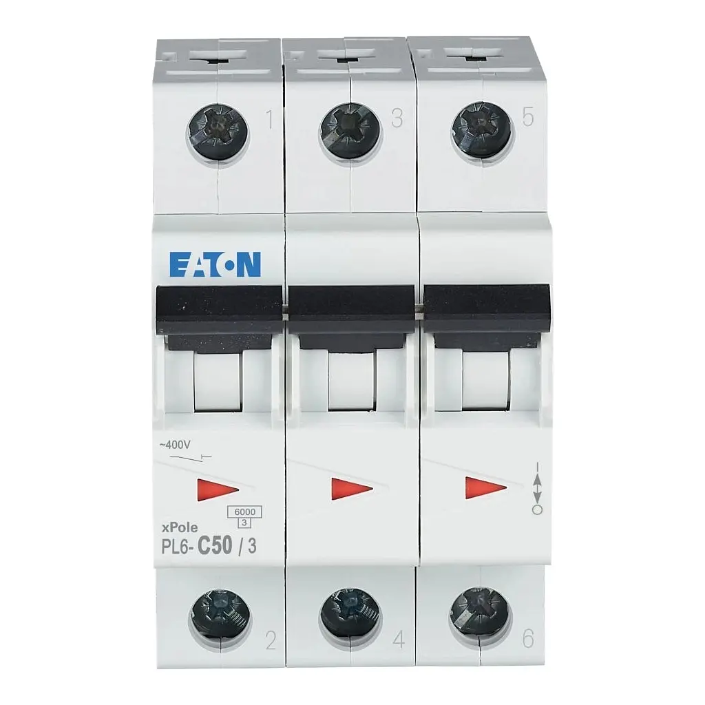 Автоматичний вимикач Eaton 3-п. М3 С 50А PL6 6кА - фото 2