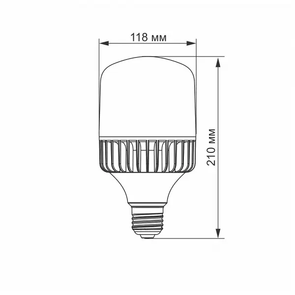 LED лампа VIDEX A118 50W E27 5000K - фото 3