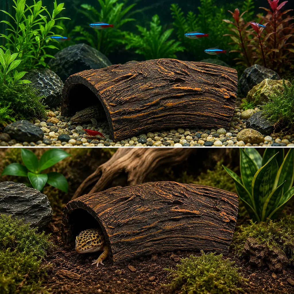 Декорація Hobby Root Wood Cave 1 17x8,5x5 см для акваріума і тераріуму (41790) - фото 3