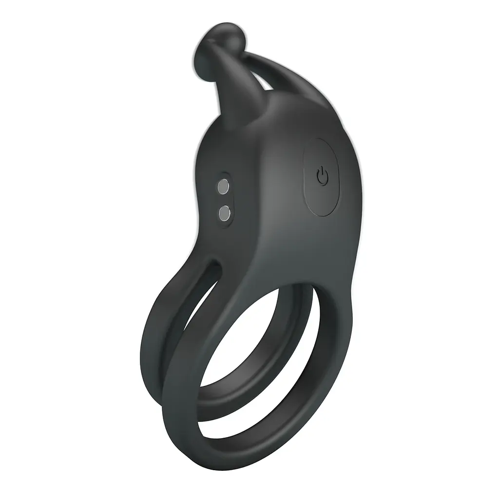 Эрекционное кольцо Pretty Love Goodwin Vibrating Double Penis Ring BI-210222 103652 - фото 7