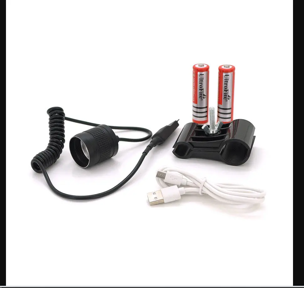 Поддульный фонарик Bailong WXP50 LED P50, 10 W, 1 режим, 2 18650, IP44, кнопка-пульт, microUSB - фото 3