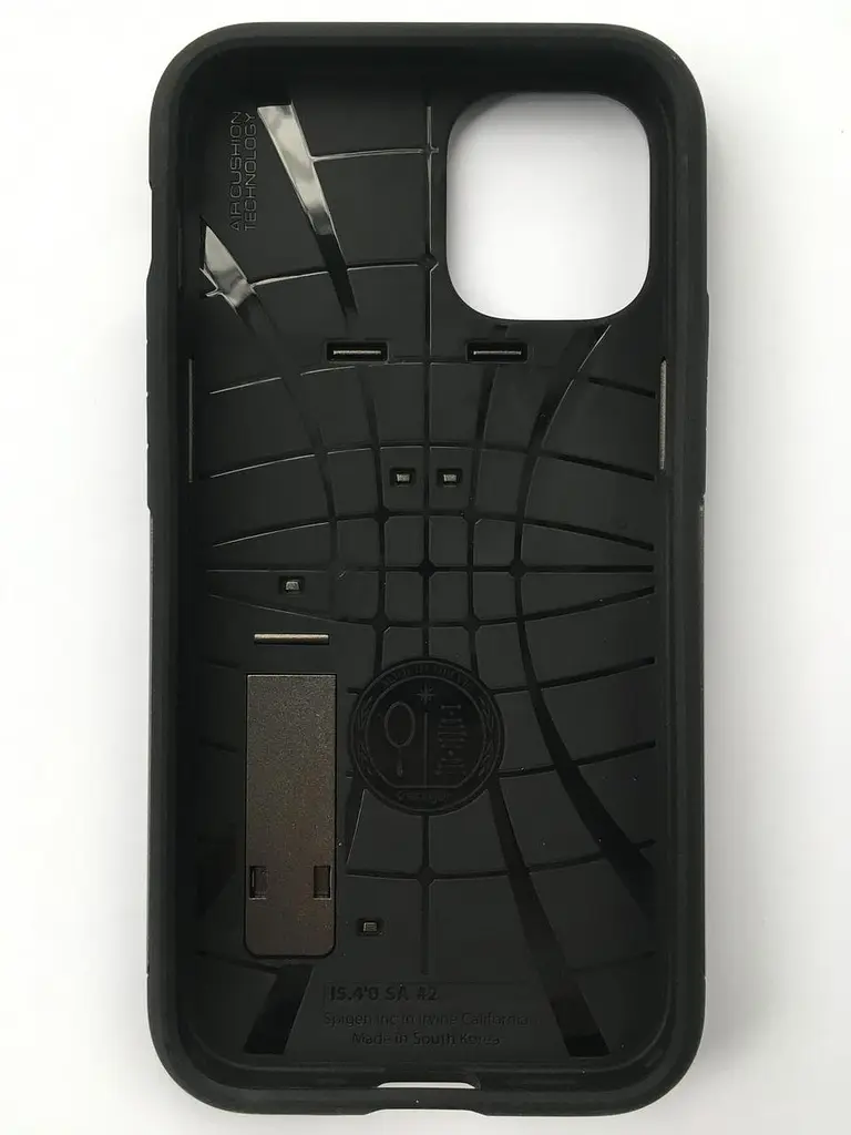 Чохол протиударний із підставкою Spigen Slim Armor ACS01546 для iPhone 12 Mini (5.4") Gunmetal - фото 3