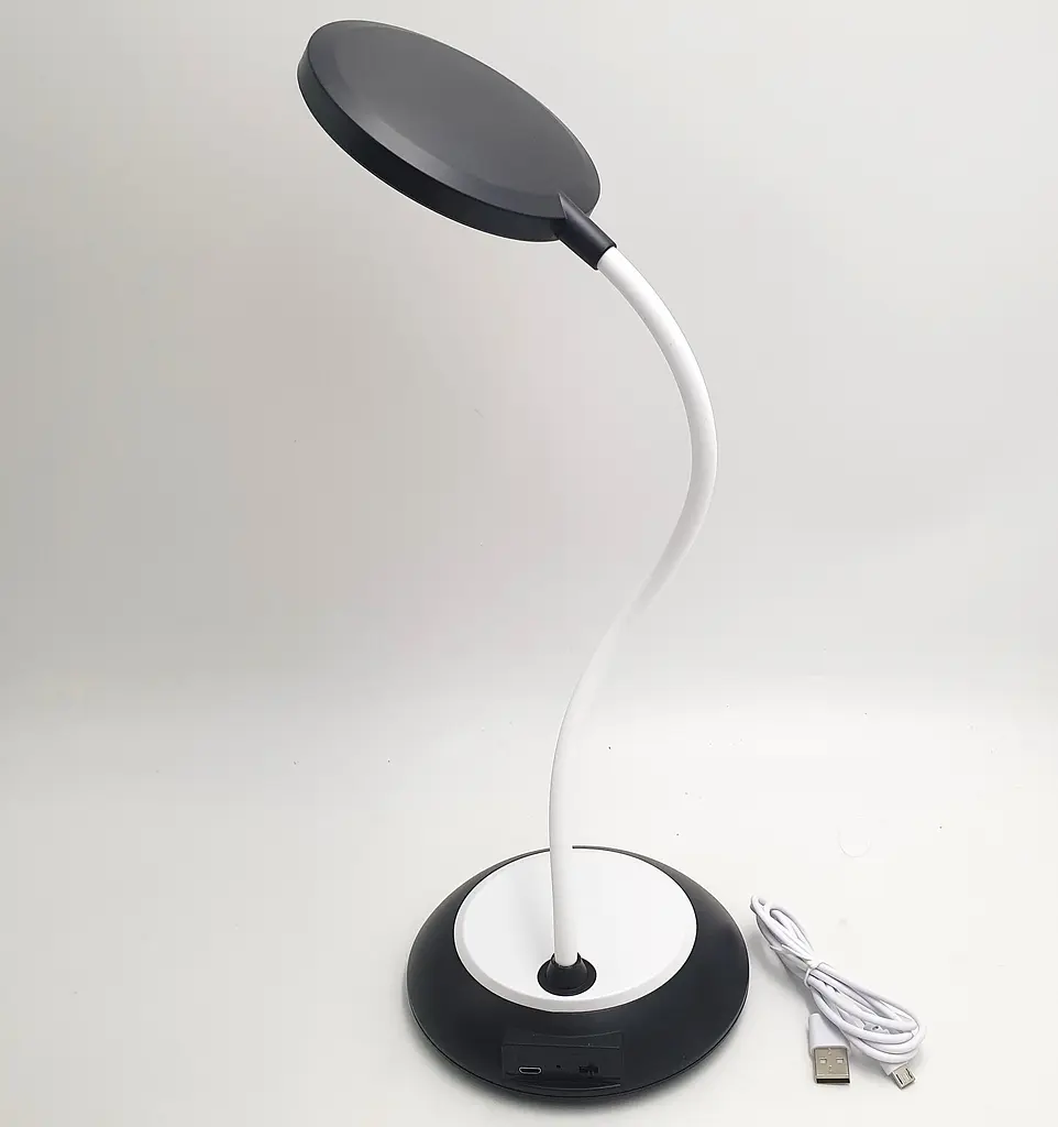 Настільна LED-лампа 40 см сенсорна світлодіодна 7 W акумуляторна (знімний 18650 2 × 1200 mAh) 3000–6500 K TITANUM 022B - фото 5