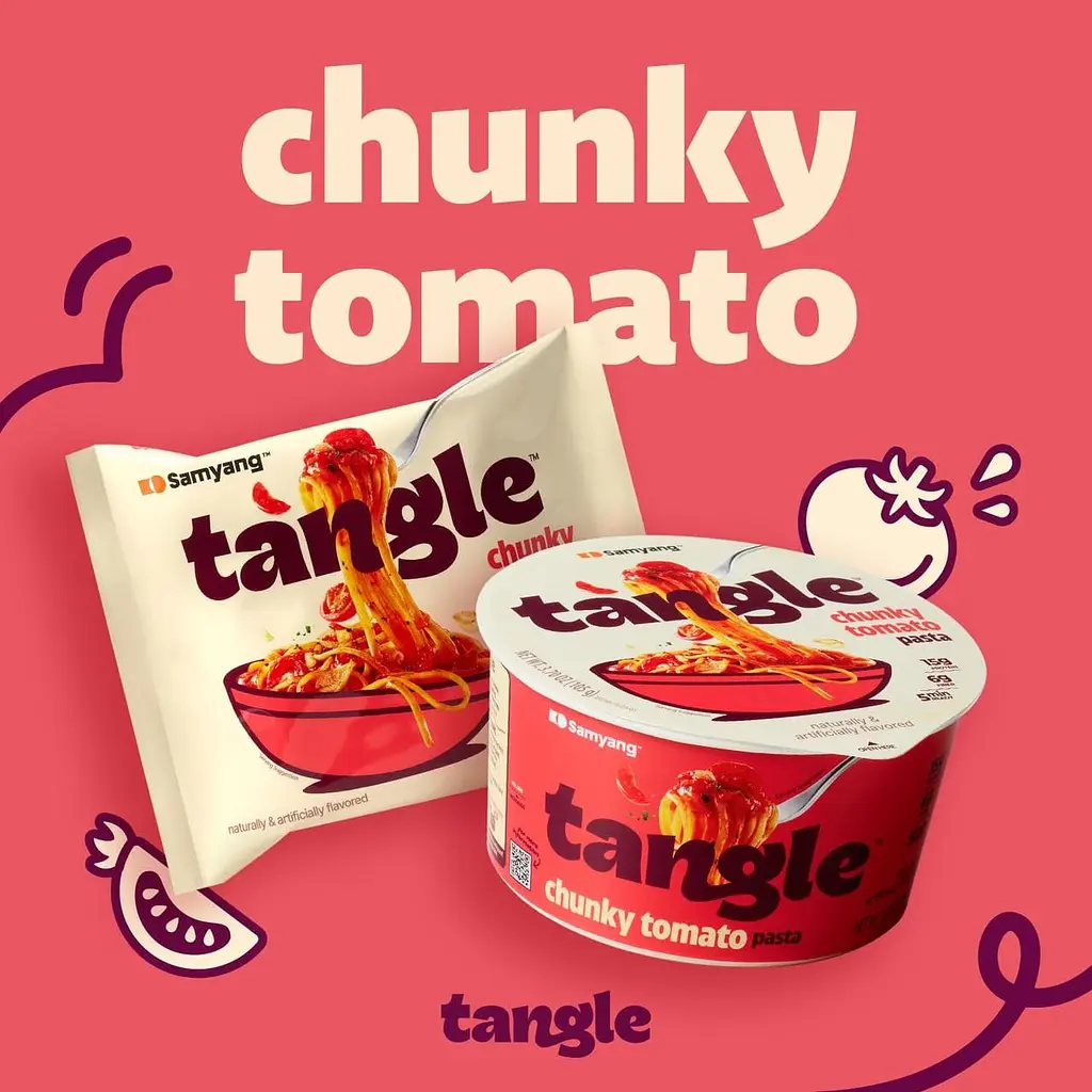 Локшина Samyang Tangle Chunky Tomato Pasta 105г - фото 5
