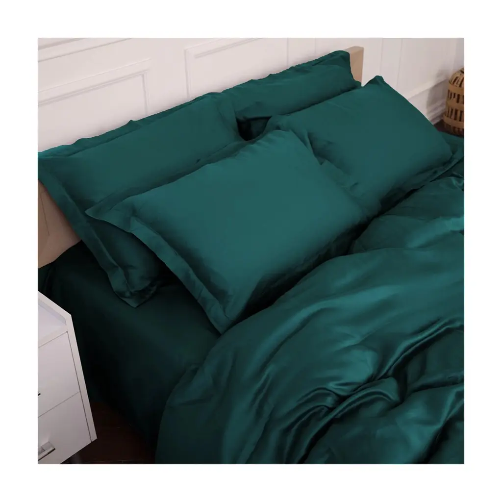 Постільна білизна MirSon Tencel №07 Emerald 200x220 Євро (2200009370991) - фото 8