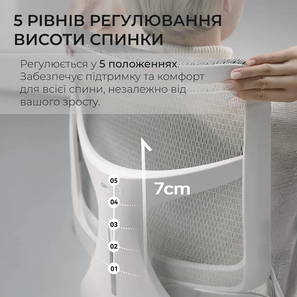 Крісло офісне Sihoo Doro S100 Mesh Білий (S100-M302) - фото 10