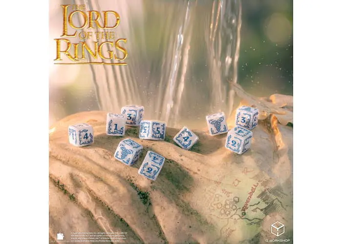 Набір кубиків The Lord of the Rings: Rivendell 10xD6 Dice Set - Stone (LOTR/190166/RIV/B1) - фото 4