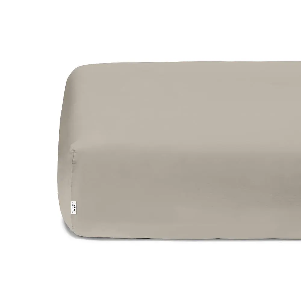Двоспальна постільна білизна з простирадлом на резинці TAUPE CHECK CS2 COSAS (2200000034434) - фото 7