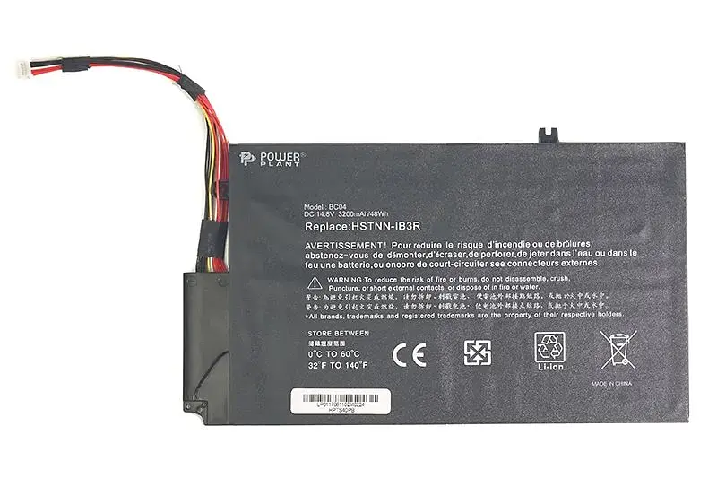 Акумулятор PowerPlant для ноутбуків HP Envy TouchSmart 4 (EL04XL, HPTS40PB) 14.8V 3200mAh (NB460649) - фото 2