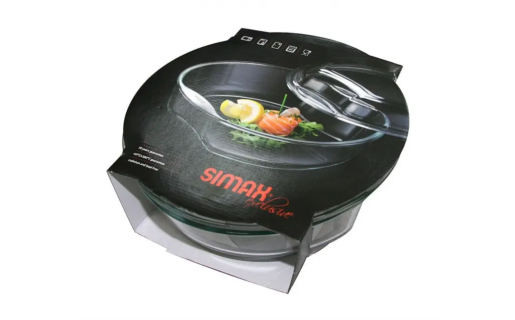 Скляна каструля з кришкою 2,5 л Exclusive Simax s6926-6936 - фото 3