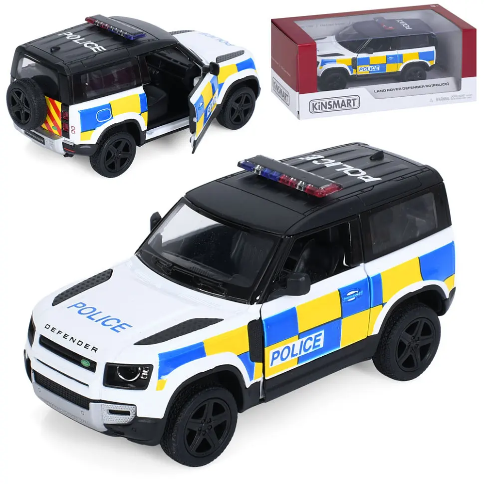 Машинка інерційна Джип Land Rover Defender 90 KT5428WP відчиняються двері, 1:36 - фото 4