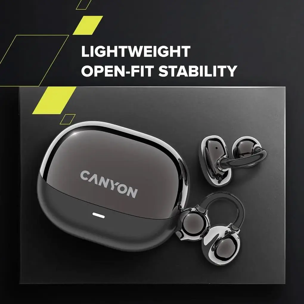 Навушники Canyon TWS OWS Ear Clips OnFlow 14 Black (CNS-TWS14B) - фото 9